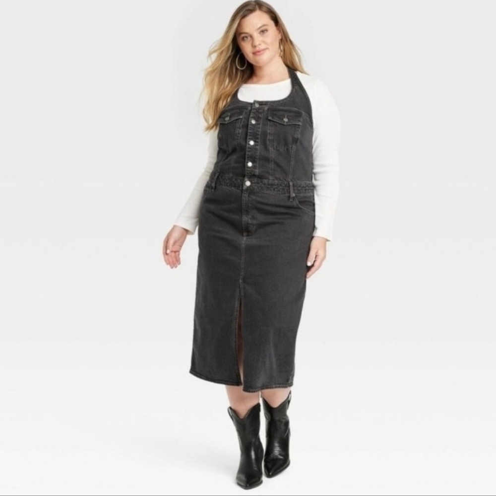Universal Thread Women's Dresses Denim Midi Dress - Picture 6 of 8